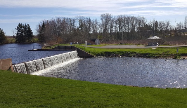 Peaceful setting On Glenwood Pond, near West Point Lighthouse.