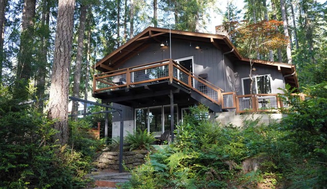 Peaceful & spacious 9-br cabin property on lovely Mason Lake perfect for groups