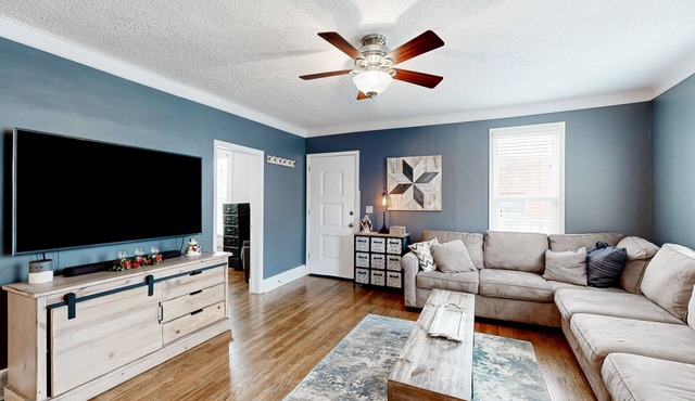 Peaceful, spacious retreat with enviable location, firepit, yard