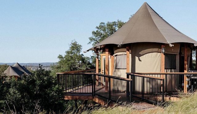 Pedernales River Retreat in this Lovely Tent Rental in Texas
