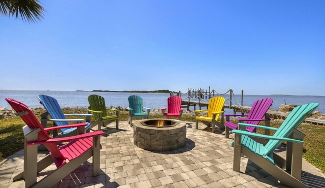 Pelican Place is a Waterfront Home on Historic First St on the Gulf of Mexico