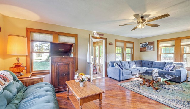 Pellston Farmhouse w/Snowmobile Trail Access!