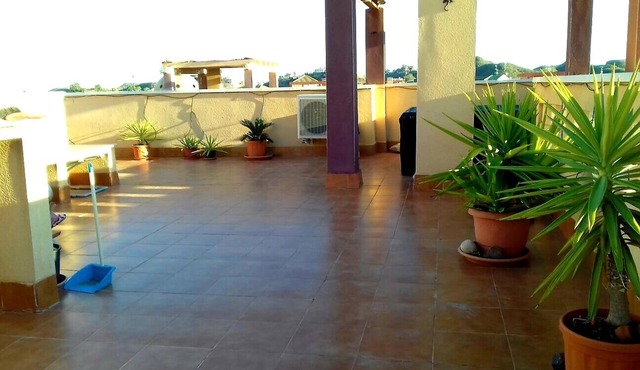 Penthouse apartment 3.8km from Aguilas seaviews large private roof top terrace