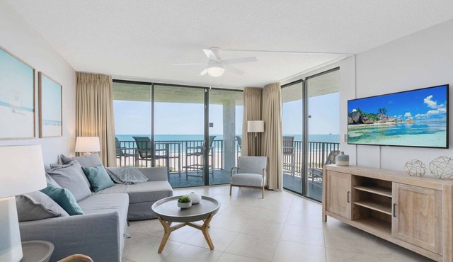 Penthouse Corner Unit with Large Oceanfront wraparound balcony