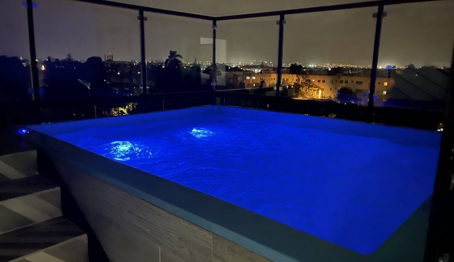 Penthouse with a private jacuzzi