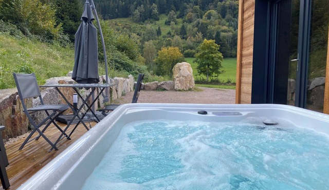 Perce-Neige : 2p, cosy chalet, private spa, mountain view