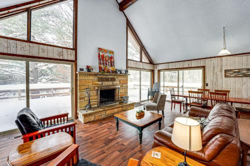 Pere Marquette Riverfront Cabin with Fishing Access