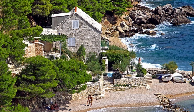 Perfect Beachfront Holiday In a Secluded Traditional Stone House With Pool