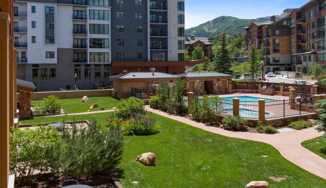 Perfect for Summer Balcony with Pool View Heart of Village