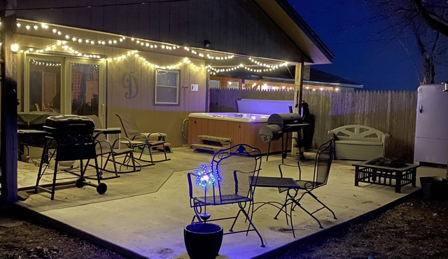 Perfect for winter or summer and plenty of room for a gathering!
