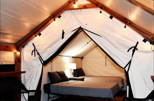 Perfect Glamping Destination for the Whole Family: Fully-Equipped Safari Tent on the San Marcos River near Kingsbury, Texas