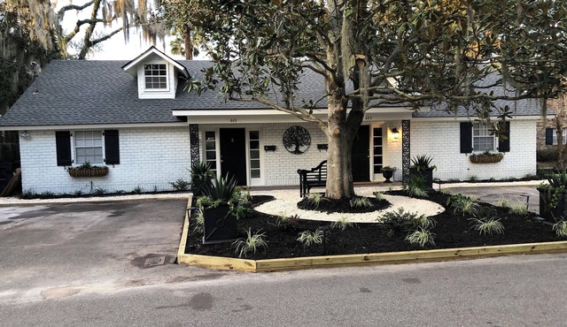 PERFECT LOCATION, 2 bedroom two bath furnished unit. Where history meets charm.