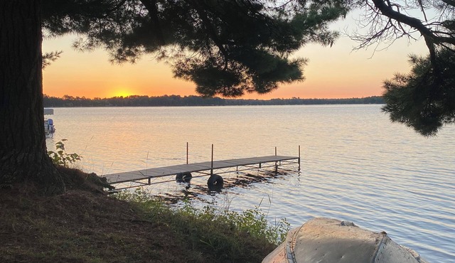 Perfect spot for your next stay: RV camper on quiet, wooded lake lot