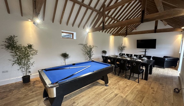 Period renovated character barn located within oldhurst village.