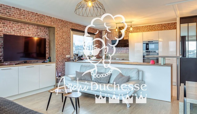 PERLE DE LA SEINE, superbe F3 vue seine et cathédrale