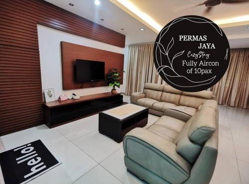 Permas 14min to MidValley 10pax WiFi TV Box 4BRoom