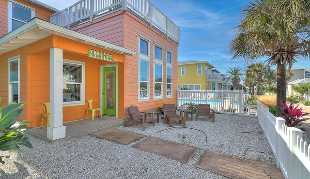 Pet friendly, 2 heated community pools, gated community, near the beach!