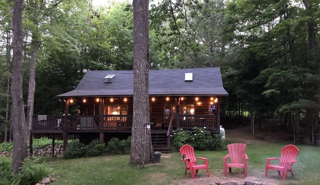 Pet Friendly and Private: Lakefront Log Cabin on 3 acres