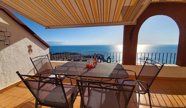 Pet-friendly Apartment Casa Panorama with Sea View, Pool, A/C, Wi-Fi & Terrace