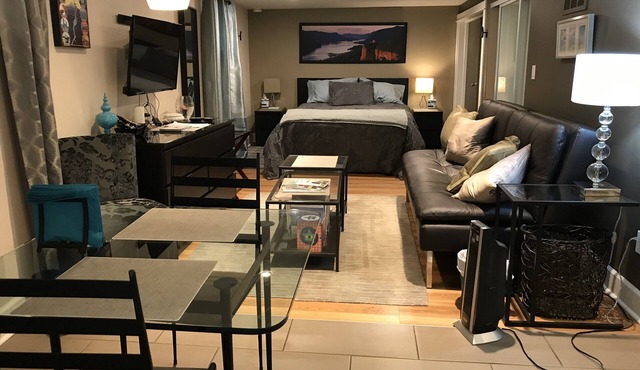 Pet friendly apartment with covered patio and fenced-in yard.