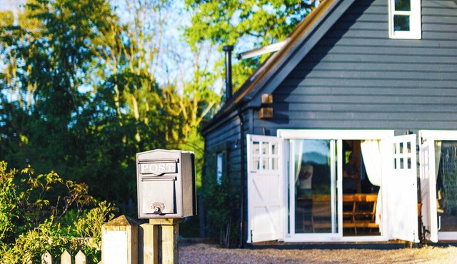 Pet friendly country barn and forest retreat with a private hot tub
