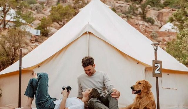 Pet Friendly Dry Tent Near for Glamping near Zion National Park