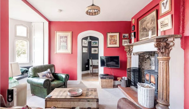 Pet friendly, fantasy castle, for romantic trysts or for family fun.