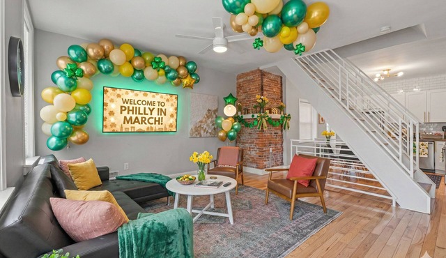 Pet Friendly Fishtown 3BR | A+ Location & King Bed