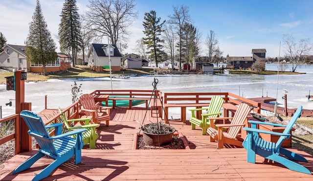 Pet Friendly Home on Lake w/Dock, Firepit & More!