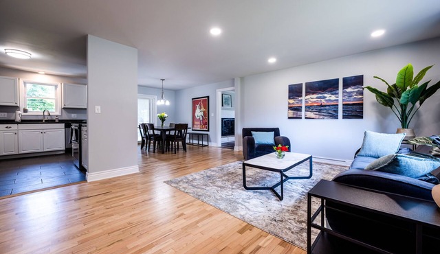 Pet-friendly home near Lake Michigan with fenced in back yard