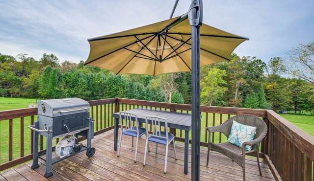 Pet-Friendly Home w/Fire Pit in Glade Hill!