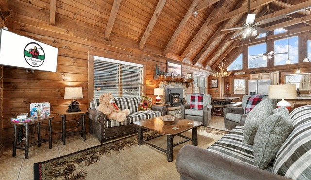 Pet-Friendly Hot Tub Cabin Near Thunder Ridge Sleeps 8