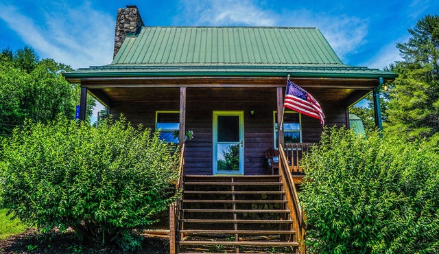 Pet Friendly NC Cabin with Beautiful Views and Hot Tub near West Jefferson.