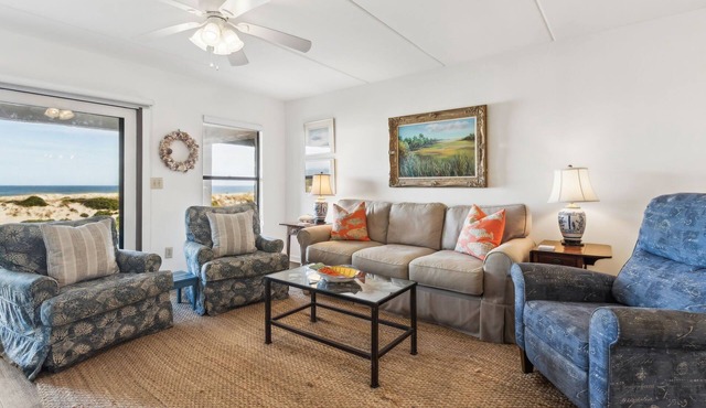 Pet Friendly Oceanfront Sailmaker Condo | Ground Floor | Updated Kitchen | Steps to the Beach