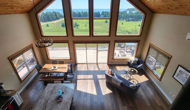 Pet-Friendly, Oceanview Souris Retreat with Short Walk to Sheep Pond Beach!