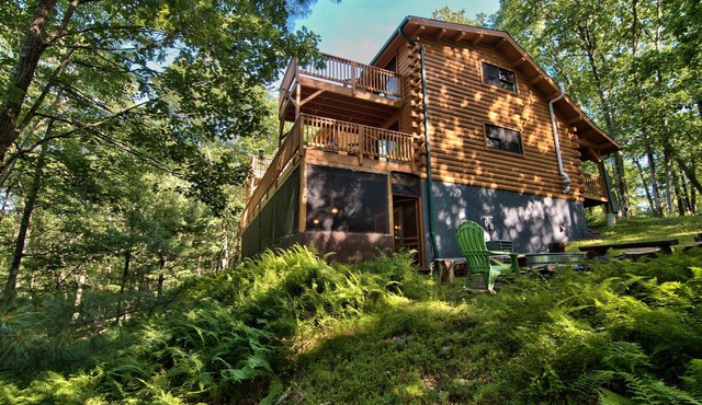 Pet Friendly Private Log Cabin - Great Wolf, Kalahari, Camelback, Pocono Raceway