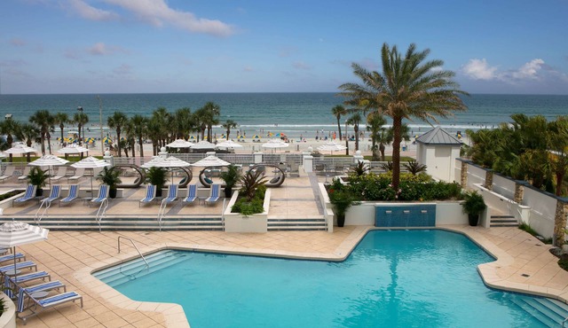 Pet-friendly Property with Outdoor Pool, Walk to Daytona Beach!