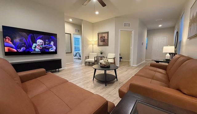 Pet-Friendly Spacious 4BR San Antonio Home w Fenced Yard & Tesla Charger