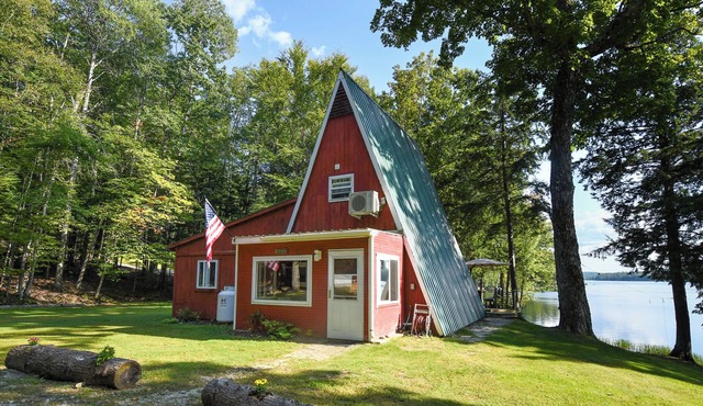 Pet-Friendly Storybook A-Frame with Lake Views & Private Waterfront
