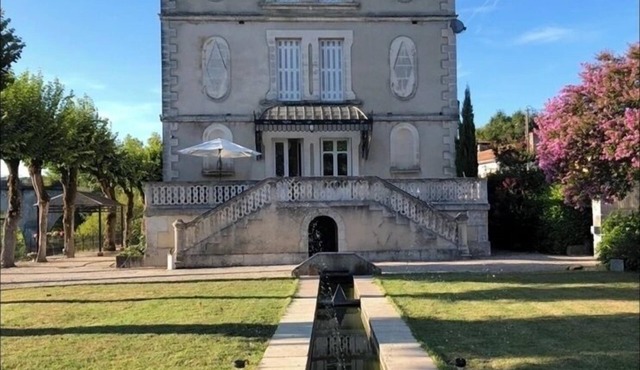 Petit Chateau of ‘La Belle Époque’ era on the banks of the River L’Isle.