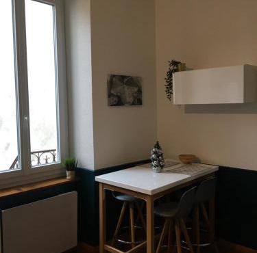 Petit studio, plein centre ville, grande terrasse