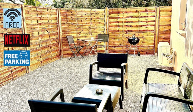 Petit T2 Bas de Villa Avec Extérieur Privatif