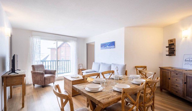 Peyragudes: Appartement 8 pers avec Piscine, Balcon, Proche Pistes, Parking Gratuit