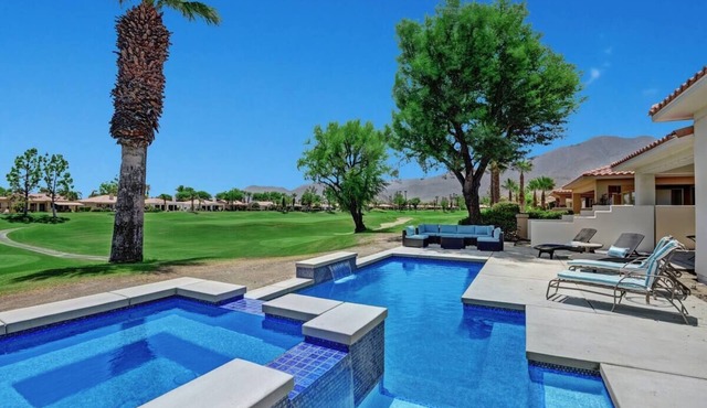 PGA West Retreat with Golf Course Views and Pool. Pet Friendly!