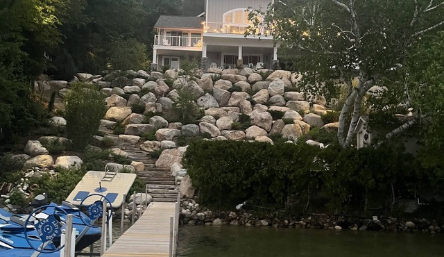 Phenomenal 4 BR, 5 BA lakefront home on North Shore Drive, Walloon Lake.
