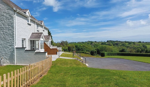 Picked for its stunning sea views and surrounded by countryside.