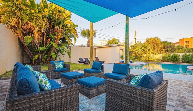 Pier Beach House! Heated Pool, Spa, Steps to Sand