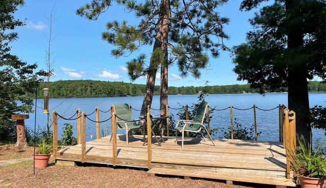 Pine Ridge Resort Cabin on Bass Lake with Dock!