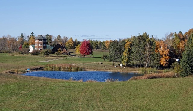 Pinewoods Springs Lodge with Tower, 240 forested acres & 1 acre Pond