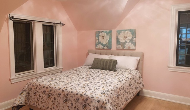 Pink Bedroom in Luxury Mansion